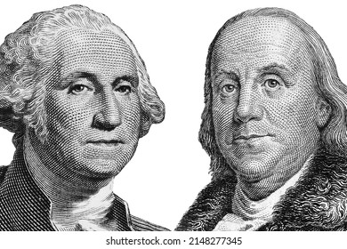 US Presidents George Washington And Benjamin Franklin