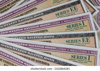 US Savings Bonds. Savings bonds are debt securities issued by the U.S. Department of the Treasury. They are issued in Series EE or Series I. - Shutterstock ID 2102864281