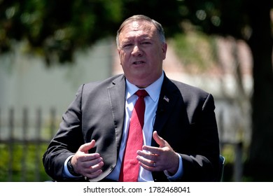 U.S. Secretary Of State Mike Pompeo Delivers A Speech On Communist China And The Future Of The Free World At The Richard Nixon Presidential Library, July 23, 2020, In Yorba Linda, California.