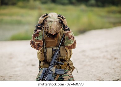 US Soldier With PTSD