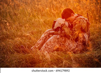 US Soldier With PTSD