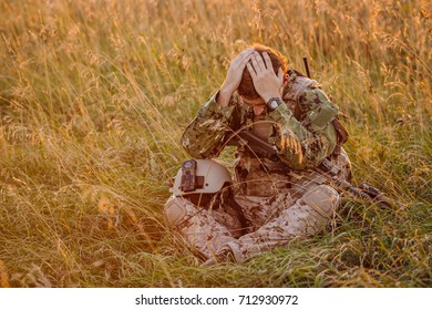 US Soldier With PTSD