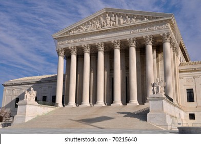 US Supreme Court Building In Washington DC