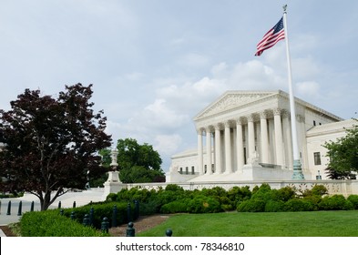 US Supreme Court Building In Washington DC