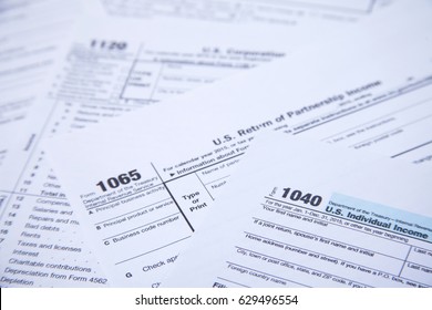 US Tax Form Background