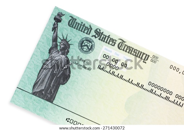 Us Treasury Check Stock Photo (Edit Now) 271430072