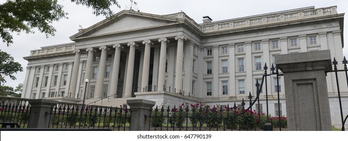 US Treasury Department Building Large Panoramic