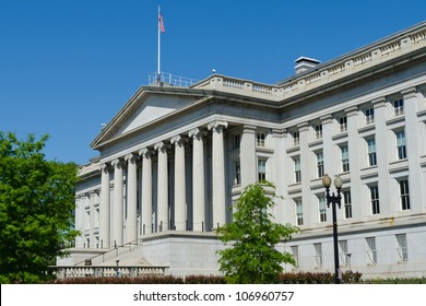 US Treasury Department Building In Washington, DC