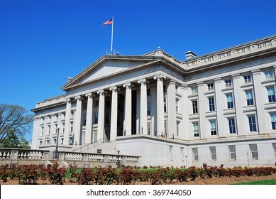 US Treasury Department Building In Washington DC