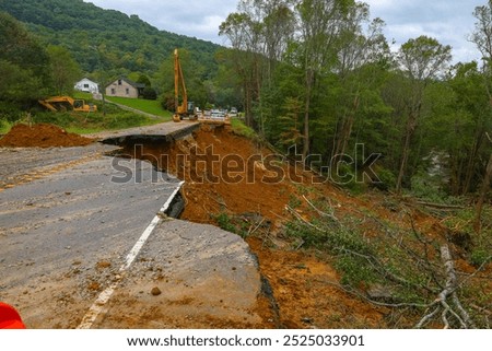 US21 near Independence, VA closed due to damage from Hurricane Helene