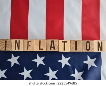 USA America And Inflation Both Destroy Country And Destroy Economy. Inflation Causing Possible Future Decline Of Nation