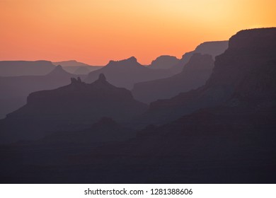 USA, Arizona, Grand Canyon, Colorado River, Float Trip, Desert View, Sunset