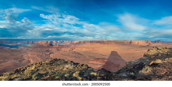 USA, Arizona. View Of Lake Powell From Tower Butte.