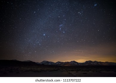 USA, California, Mono County: Milky Way Over Sierra Eastside from Wild Willy's Hot Springs - Powered by Shutterstock