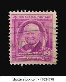 USA - CIRCA 1920: A Stamp Printed In The USA Showing William Allen White Circa 1920