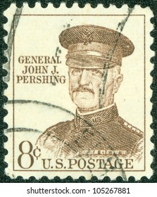 USA - CIRCA 1960: Stamp Printed In The USA Shows John J. Pershing, General Officer In U.S. Army Who Led American Expeditionary Forces In World War I, Circa 1960