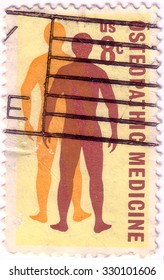 USA - CIRCA 1972 : A Stamp Printed In The USA Shows Osteopathic Medicine, Circa 1972