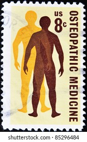 USA - CIRCA 1972 : A Stamp Printed In The USA Shows Osteopathic Medicine, Circa 1972