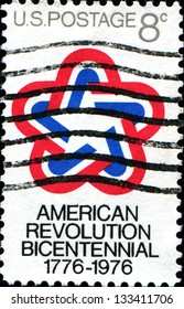 USA - CIRCA 1976: A Stamp Printed In United States Of America Devoted To American Revolution Bicentennial, Circa 1976
