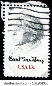 USA - CIRCA 1978: A Stamp Printed In United States Of America Picture Of Carl Sandburg, By William A. Smith, Circa 1978