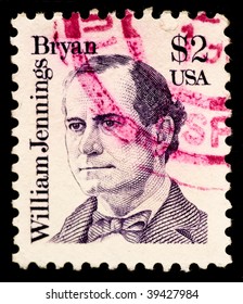 USA - CIRCA 1990:A Stamp Printed In The USA Shows William Jennings Bryan, Circa 1990.