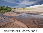 USA, Colorado. Medano Creek in Great Sand Dunes National Park.