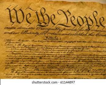 USA Constitution Parchment