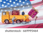 USA flag for background