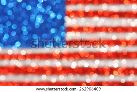 USA flag background - sparkly glittery background