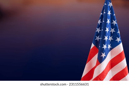 USA flag, close-up. Studio shot - Shutterstock ID 2311556631