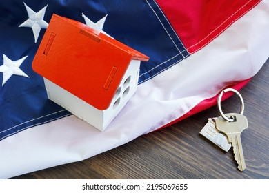 Usa Flag House Model Keys Va Stock Photo 2195069655 | Shutterstock