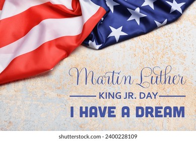 USA flag on light background. Martin Luther King Jr. Day - Powered by Shutterstock