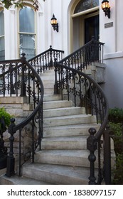 USA, Georgia, Savannah. Decorative Railing In Historic District.