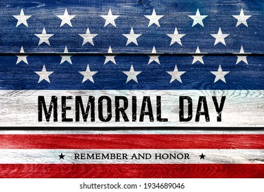 USA Memorial Day Banner Background