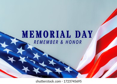 Text Memorial Day On American Flag Stock Photo 373568860 | Shutterstock