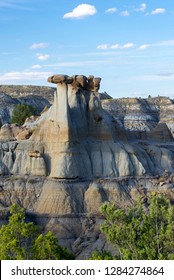 Usa, Montana. The Erosion Bed Badlands Of Makoshika State Park.