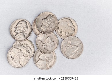 USA Nickel Five Cent coins