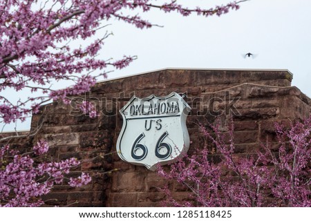 USA, Oklahoma, Chandler. Springtime at the Route 66 Interpretive Center. Credit as: Wendy Kaveney / Jaynes Gallery / DanitaDelimont.com