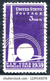 USA Postage Stamp – Circa 1939  3c  -  New York World's Fair