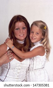 USA. Priscilla And Lisa Marie Presley. Cira 1973. 