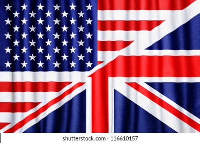 USA And UK Flag