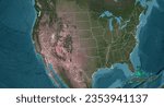 USA United States America HD satellite Image NASA with states outlines