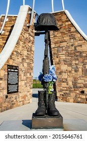 USA, Utah, Ballard, Northern Ute Veteran's Memorial, Battlefield Cross