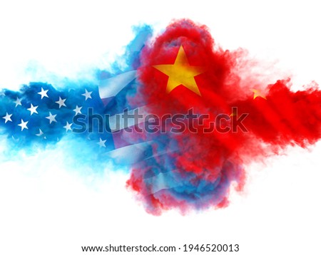 USA versus China. economic crisis