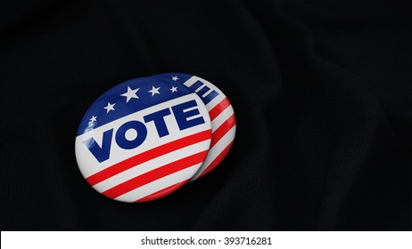 USA Vote Button (pin Badge)