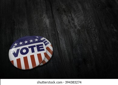 USA Vote Button (pin Badge)