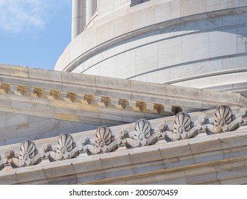 Usa, Washington State, Olympia, architectural details of Washington State Capitol dome
