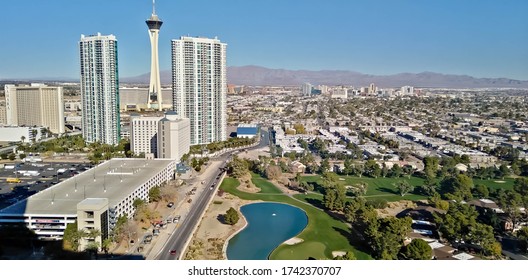 USA,Nevada,December 19,2019 : View From Westgate Las Vegas Resort And Casino. Editorial Use Only