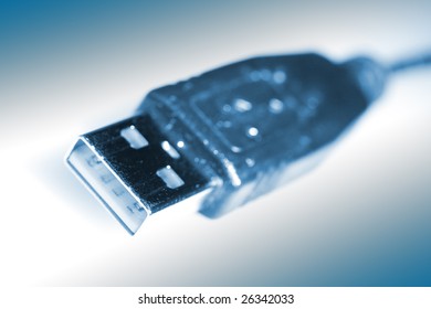 usb cable, selective focus