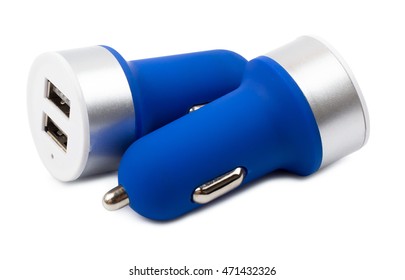 USB Car Charger Isolated